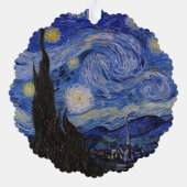 Vincent Van Gogh - The Starry night Ornament Kaart (Achterkant)
