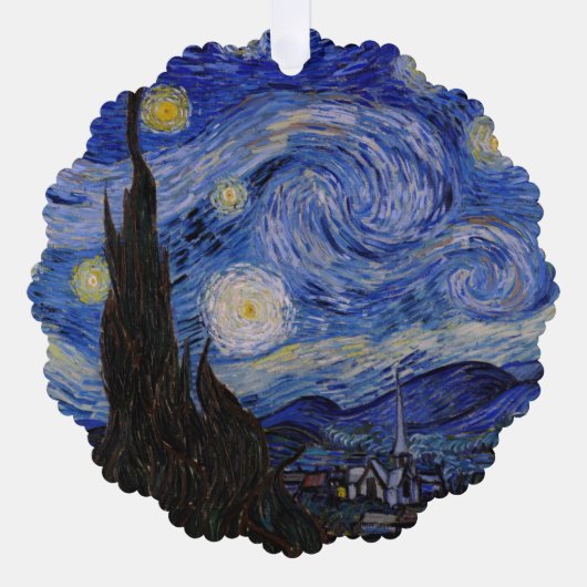 Vincent Van Gogh - The Starry night Ornament Kaart (Voorkant)