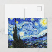 Vincent Van Gogh, The Starry Night painting Feestdagenkaart (Voorkant / Achterkant)