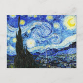 Vincent Van Gogh, The Starry Night painting Feestdagenkaart (Voorkant)