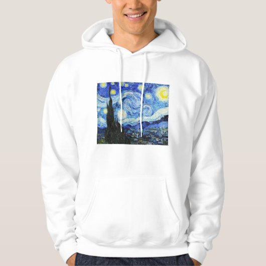 Vincent Van Gogh, The Starry Night painting Hoodie (Voorkant)