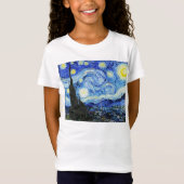 Vincent Van Gogh, The Starry Night painting T-shirt (Voorkant)