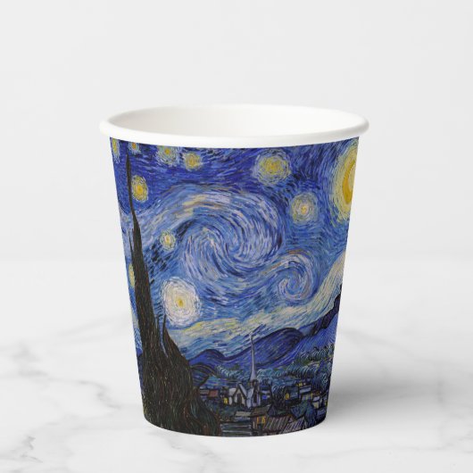 Vincent Van Gogh - The Starry night Papieren Bekers (Voorkant)