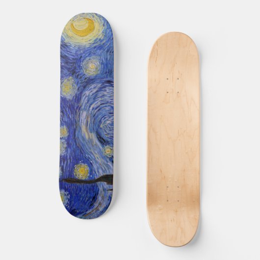 Vincent Van Gogh - The Starry night Persoonlijk Skateboard (Voorkant)