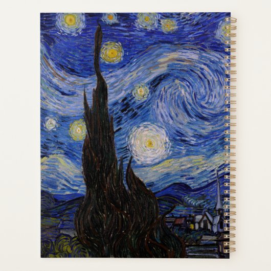 Vincent Van Gogh - The Starry night Planner (Achterkant)