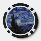 Vincent Van Gogh - The Starry night Poker Chips (Achterkant)