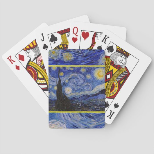 Vincent Van Gogh - The Starry night Pokerkaarten (Achterkant)