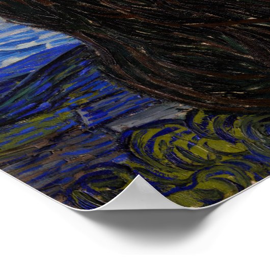 Vincent Van Gogh - The Starry night Poster (Hoek)