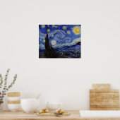 Vincent Van Gogh - The Starry night Poster (Keuken)