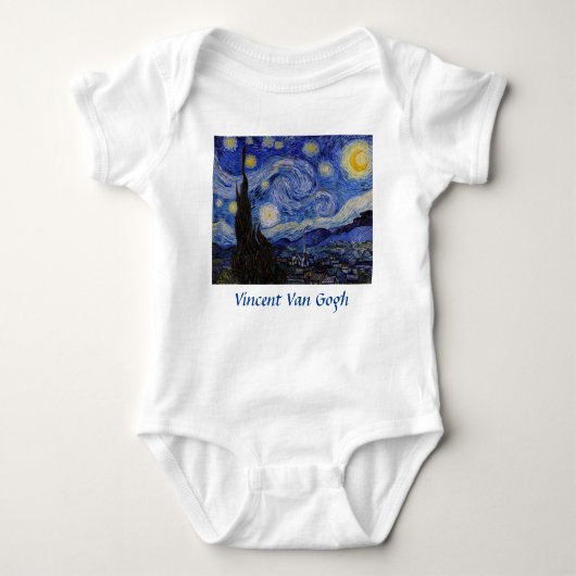 Vincent Van Gogh - The Starry night Romper (Voorkant)