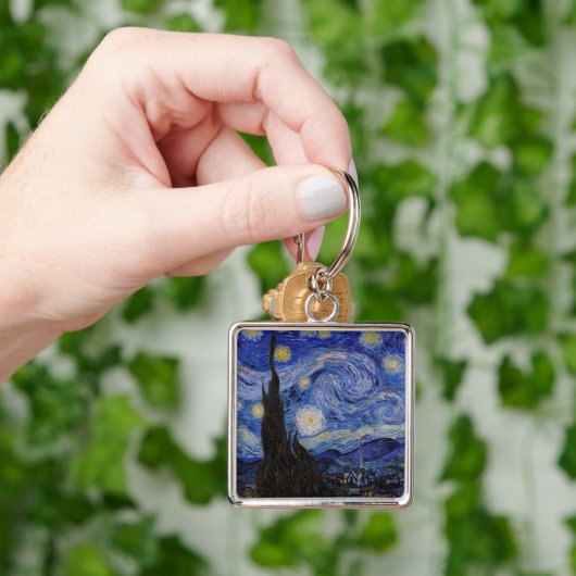 Vincent Van Gogh - The Starry night Sleutelhanger (Hand)