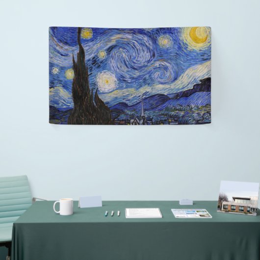 Vincent Van Gogh - The Starry night Spandoek (Beurs)