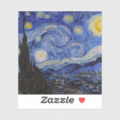 Vincent Van Gogh - The Starry night Sticker (Vel)
