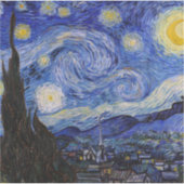 Vincent Van Gogh - The Starry night Sticker (Voorkant)