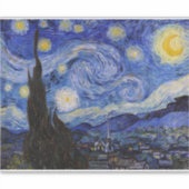 Vincent Van Gogh - The Starry night Sticker (Voorkant)
