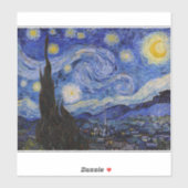 Vincent Van Gogh - The Starry night Sticker (Vel)