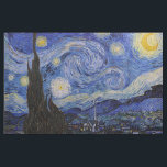 Vincent Van Gogh - The Starry night Stof<br><div class="desc">The Starry Night / The Night Home - Vincent Van Gogh in 1889</div>