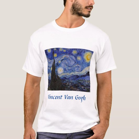 Vincent Van Gogh - The Starry night T-shirt (Voorkant)