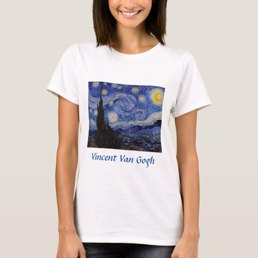 Vincent Van Gogh - The Starry night T-shirt (Voorkant)