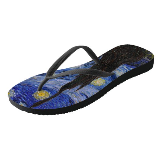 Vincent Van Gogh - The Starry night Teenslippers (Schuin)