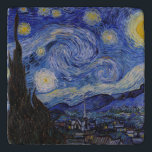 Vincent Van Gogh - The Starry night Trivet<br><div class="desc">The Starry Night / The Night Home - Vincent Van Gogh in 1889</div>