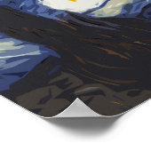 Vincent Van Gogh The Sterrennacht Fine Art Poster (Hoek)