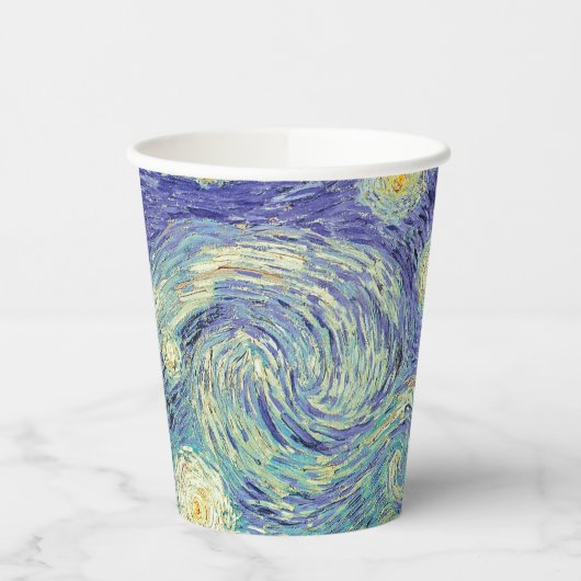 Vincent Van Gogh/ The Sterrennacht Paper Cups Papieren Bekers (Links)