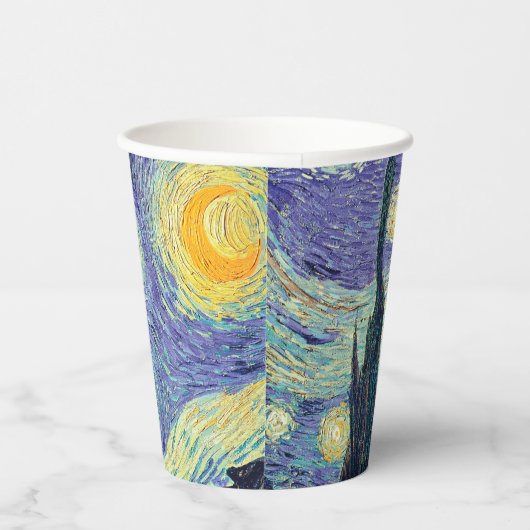 Vincent Van Gogh/ The Sterrennacht Paper Cups Papieren Bekers (Rechts)