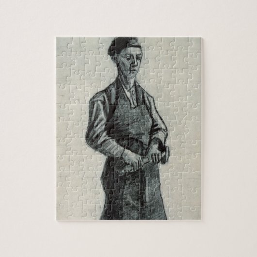 Vincent van Gogh | The Young Blacksmith, 1882 Legpuzzel (Verticaal)