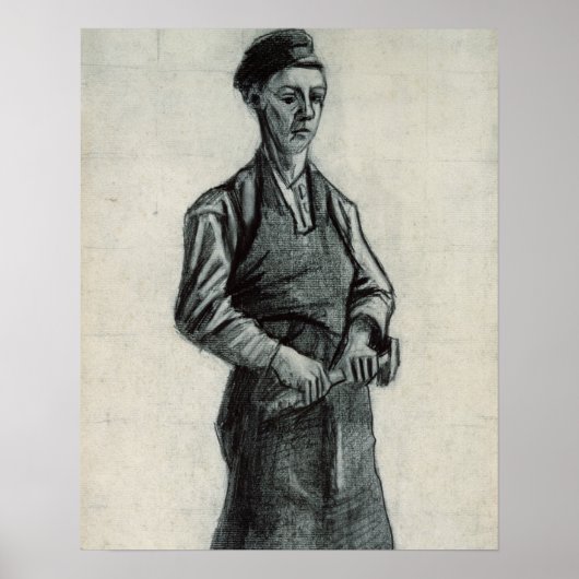 Vincent van Gogh | The Young Blacksmith, 1882 Poster (Voorkant)