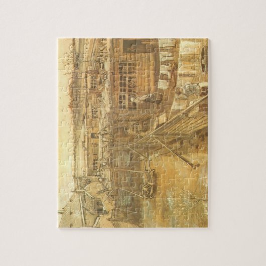 Vincent van Gogh - timmermanstuin en wasserij Legpuzzel (Verticaal)