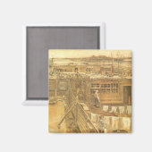 Vincent van Gogh - timmermanstuin en wasserij Magneet (Voorkant / Achterkant)