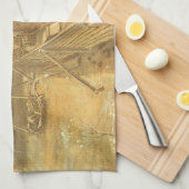 Vincent van Gogh - timmermanstuin en wasserij Theedoek (Quarter Fold)