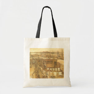 Vincent van Gogh - timmermanstuin en wasserij Tote Bag