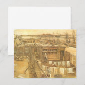 Vincent van Gogh - Timmerwerf en Was (Voorkant / Achterkant)