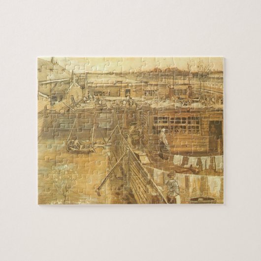 Vincent van Gogh - Timmerwerf en Was Legpuzzel (Horizontaal)