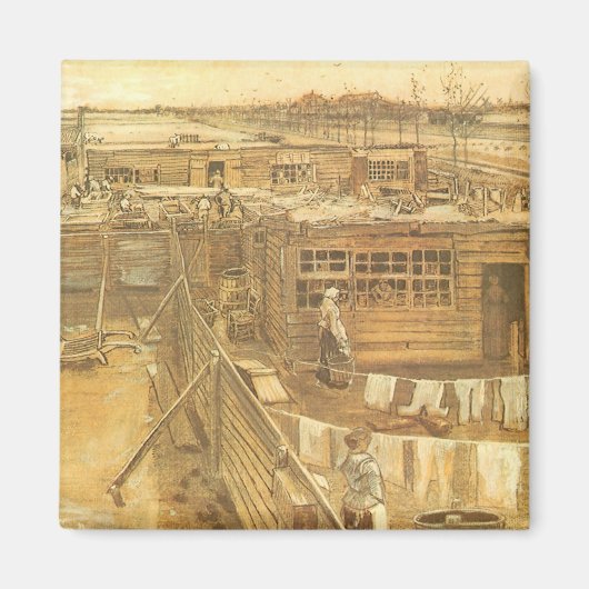 Vincent van Gogh - Timmerwerf en Was Magneet (Voorkant)