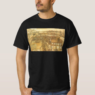 Vincent van Gogh - Timmerwerf en Was T-shirt