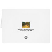 Vincent van Gogh - Toegang tot het openbare park,  (Achterkant Horizontaal)