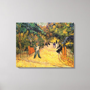 Vincent van Gogh - Toegang tot het openbare park, Canvas Afdruk