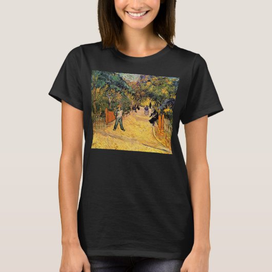 Vincent van Gogh - Toegang tot het openbare park,  T-shirt (Voorkant)