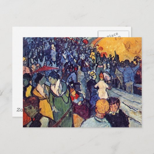 Vincent van Gogh - toeschouwers in de arena Briefkaart (Voorkant / Achterkant)