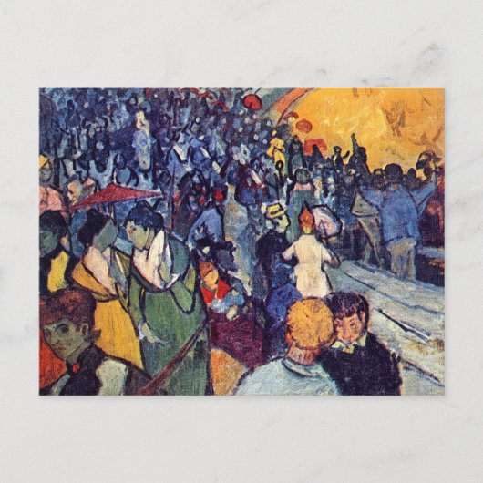 Vincent van Gogh - toeschouwers in de arena Briefkaart (Voorkant)