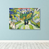Vincent van Gogh - Trap bij Auvers Canvas Afdruk (Insitu (Houten vloer))