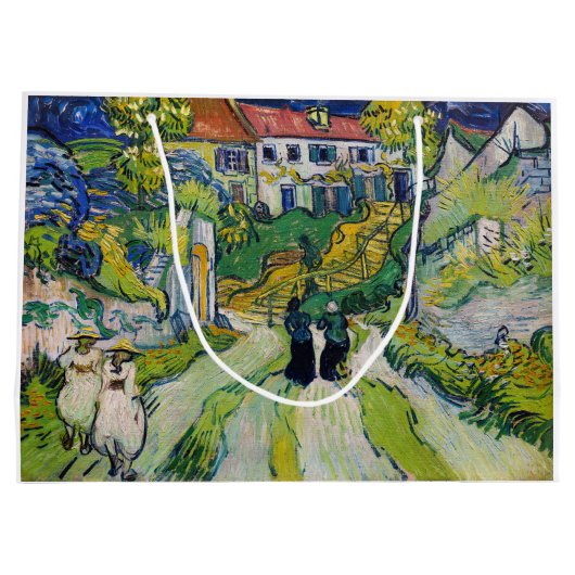 Vincent van Gogh - Trap bij Auvers Groot Cadeauzakje (Achterkant)