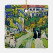 Vincent van Gogh - Trap bij Auvers Keramisch Ornament (Achterkant)
