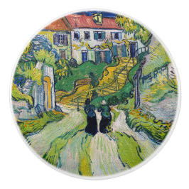Vincent van Gogh - Trap bij Auvers Keramische Knop