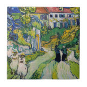 Vincent van Gogh - Trap bij Auvers Tegeltje (Voorkant)
