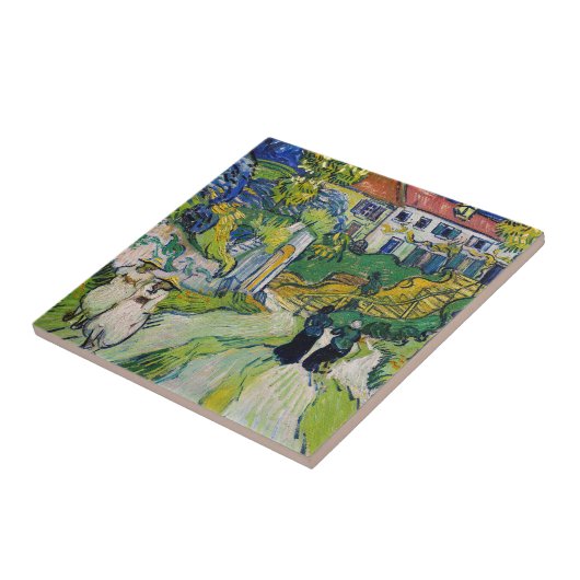 Vincent van Gogh - Trap bij Auvers Tegeltje (Zijkant)