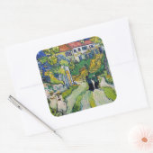 Vincent van Gogh - Trap bij Auvers Vierkante Sticker (Envelop)